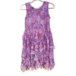 Girls purple sleeveless dress size 16